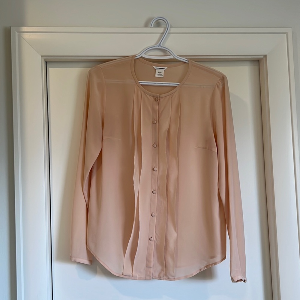 Club Monaco Pink Silk Blouse